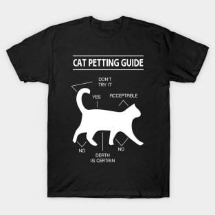 Cat Petting Guide - A purr-fect gift for your feline loving friend ! T-Shirt